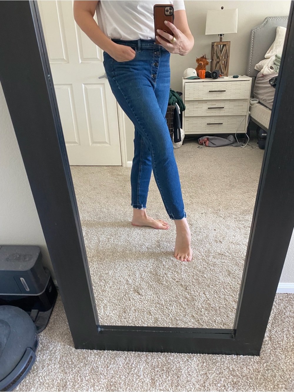 Tall Old Navy Rockstar Super Skinny Jeans - Blue Denim